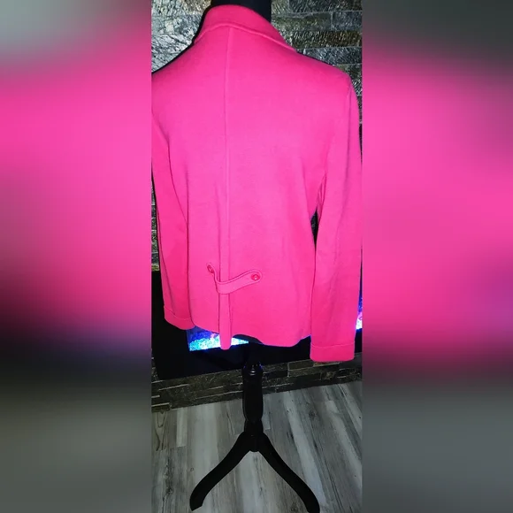 Women's Red Cardigan Jacket Size M - Picture 2 of 6